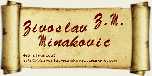 Živoslav Minaković vizit kartica